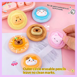 Cute Cat Donut Eraser – Kawaii School Stationery