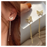 Butterfly Chain Earrings – Dangling Fashion Jewellery