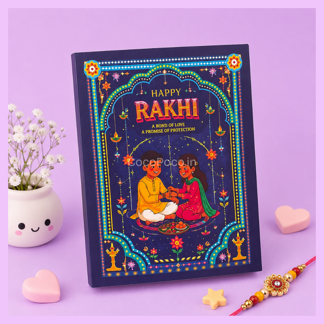 Decorative Rakhi gift hamper box for festive gifting