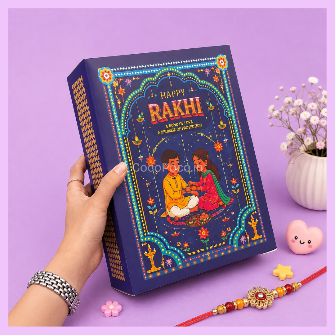 Rakhi gift box for assembling a festive Raksha Bandhan hamper