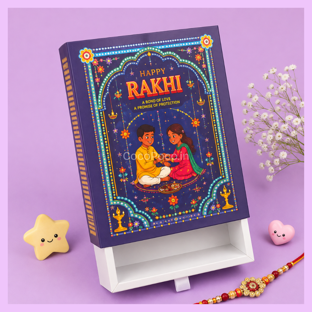 Rakhi hamper box 11 x 8 x 3 inches