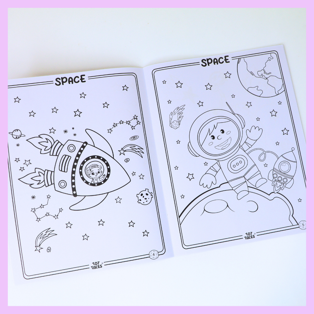 Kids colouring book alternate view