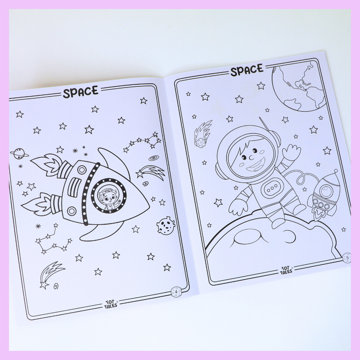 Kids colouring book alternate view