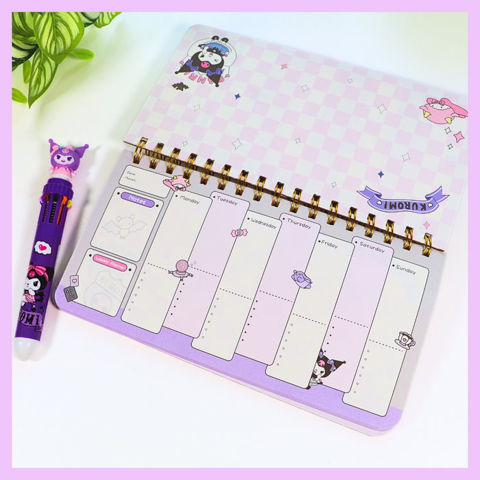 Sanrio weekly planner character design