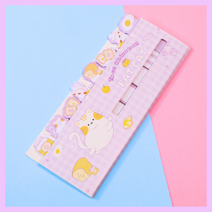 Purple small sticky notes