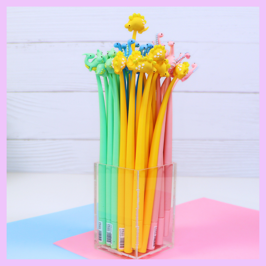 Dinosaur shake gel pen for school stationery