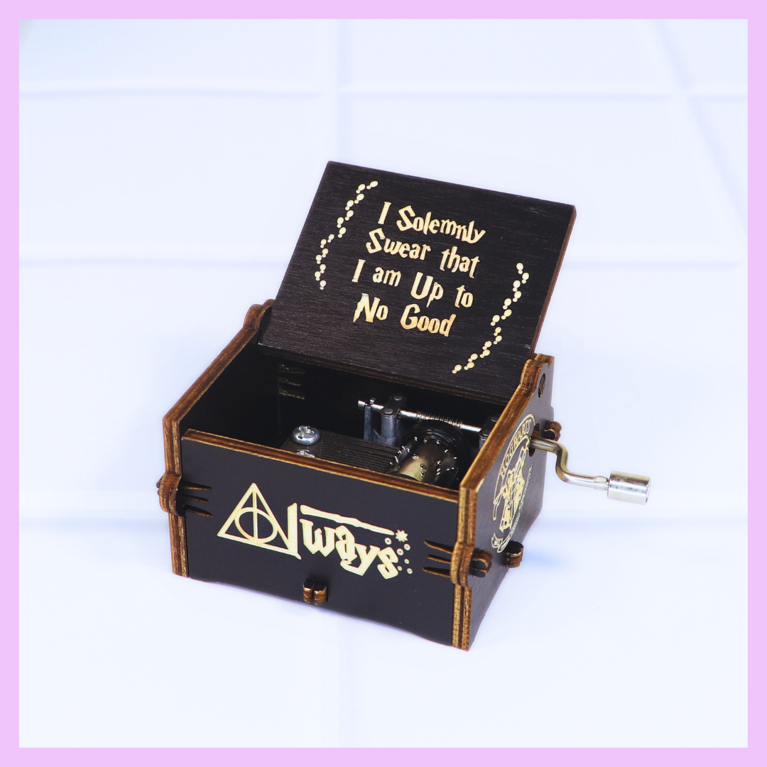 Harry Potter music box close-up view