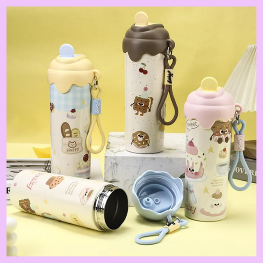Food Theme Steel Water Bottle