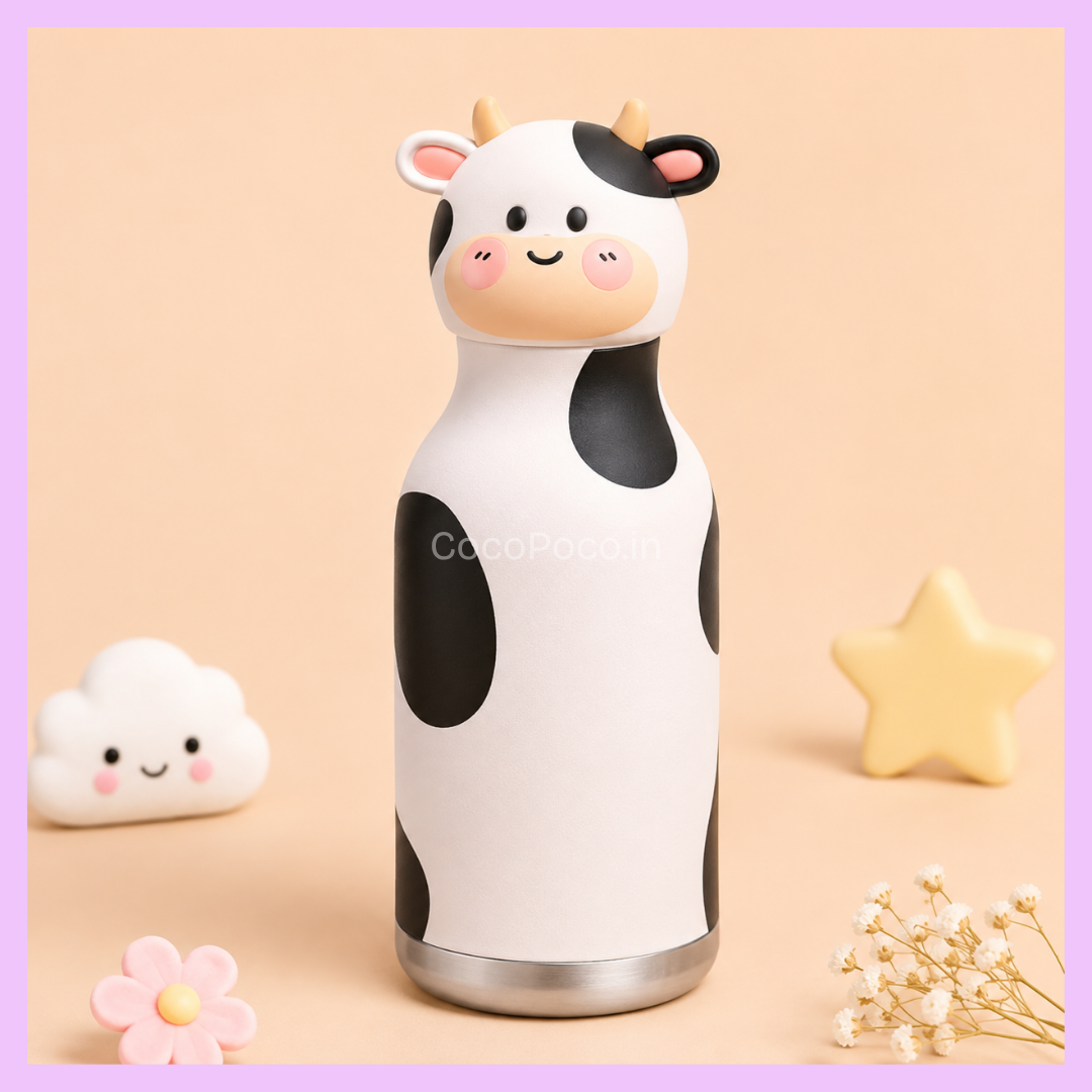 Viral Chicu Tom 3D Animal Insulated Stainless Steel Water Bottle (480ml)