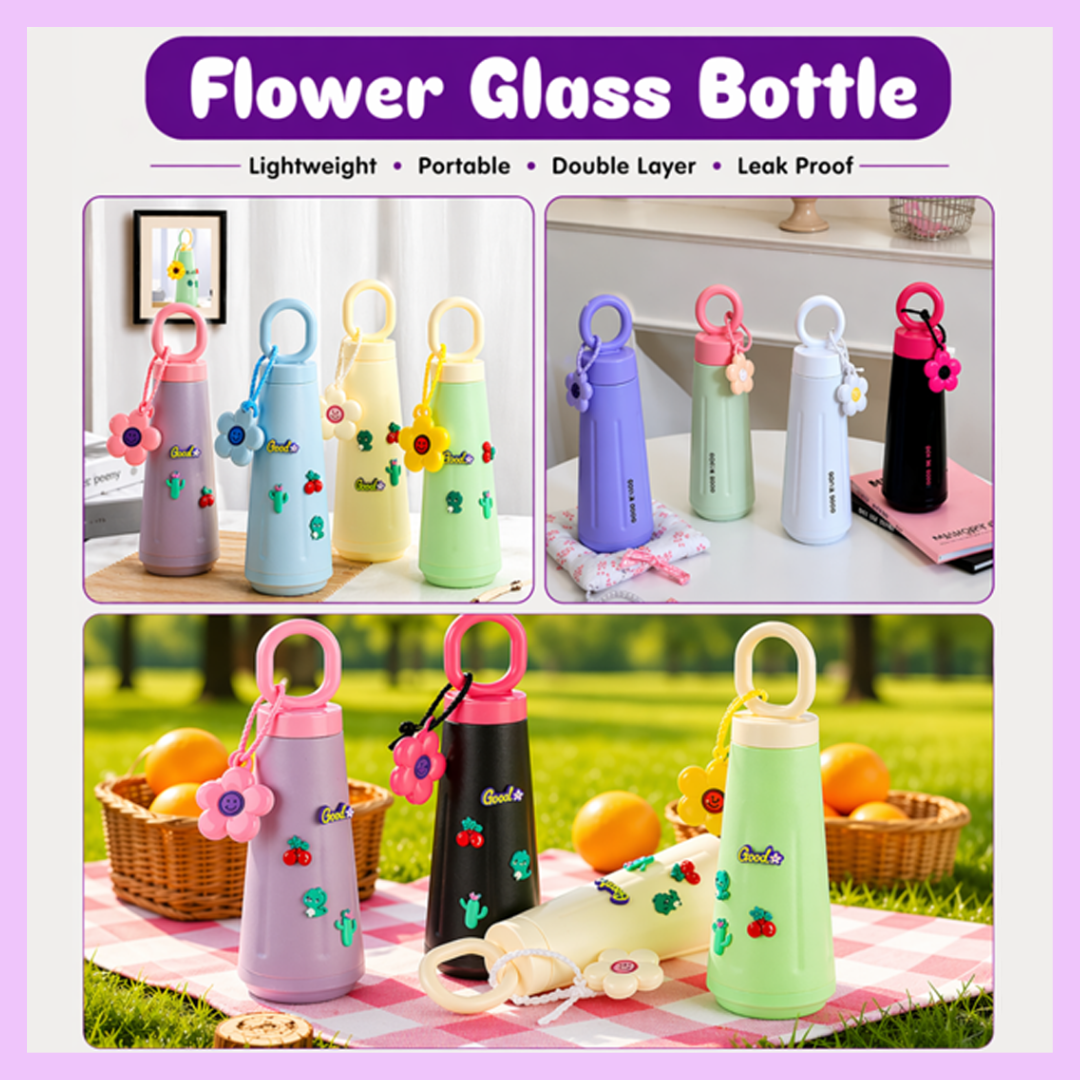 Flower Glass Bottles