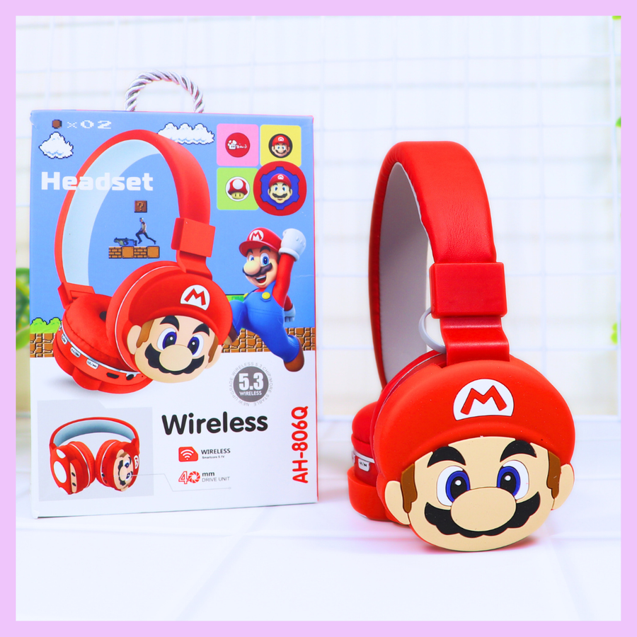 Mario wireless headphones for kids