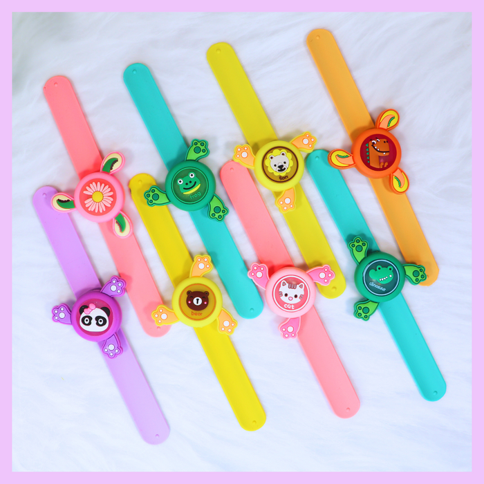 Mosquito repellent spinner band side view
