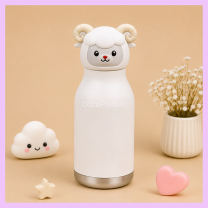Viral Chicu Tom 3D Animal Insulated Stainless Steel Water Bottle (480ml)