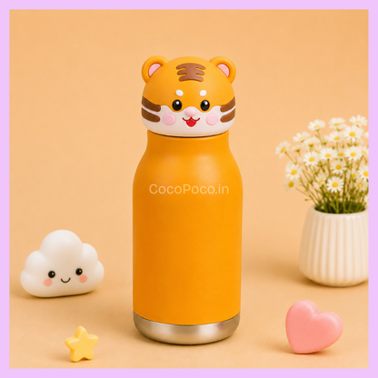 Viral Chicu Tom 3D Animal Insulated Stainless Steel Water Bottle (480ml)