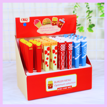 Food Theme Pens -Burger Menu