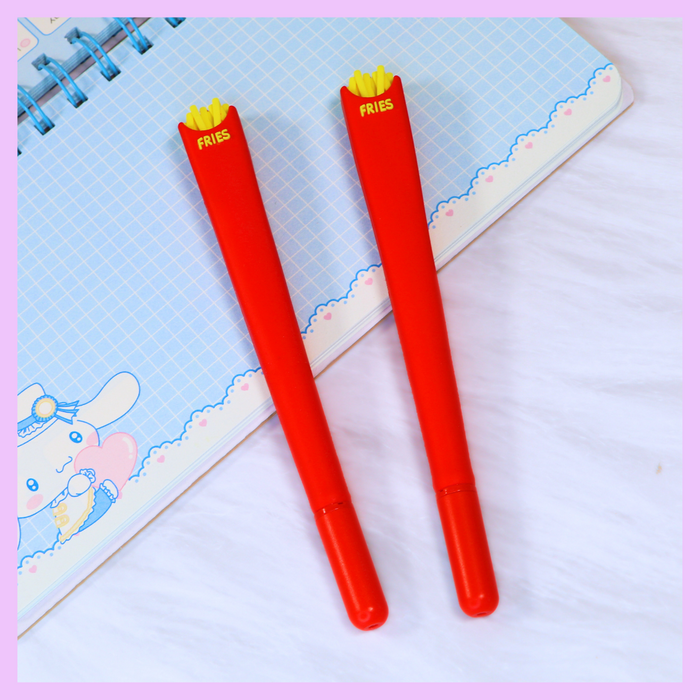 Food theme pen with French fries design