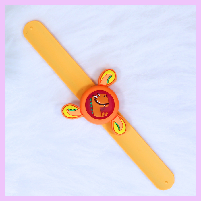 Orange dinosaur mosquito repellent spinner band