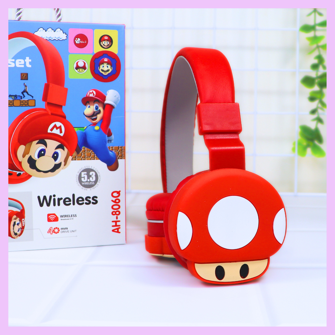 Mario character headset alternate view
