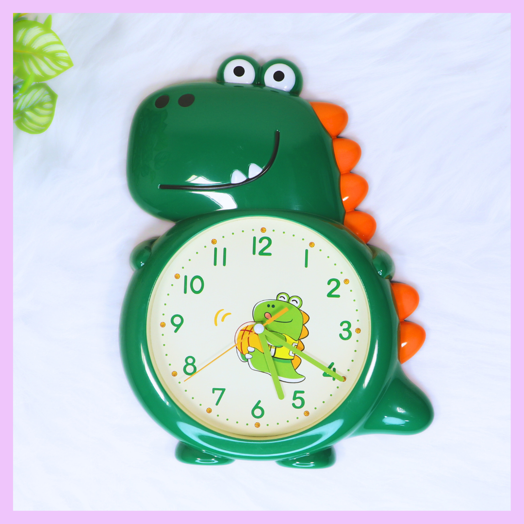 Dinosaur-themed wall clock