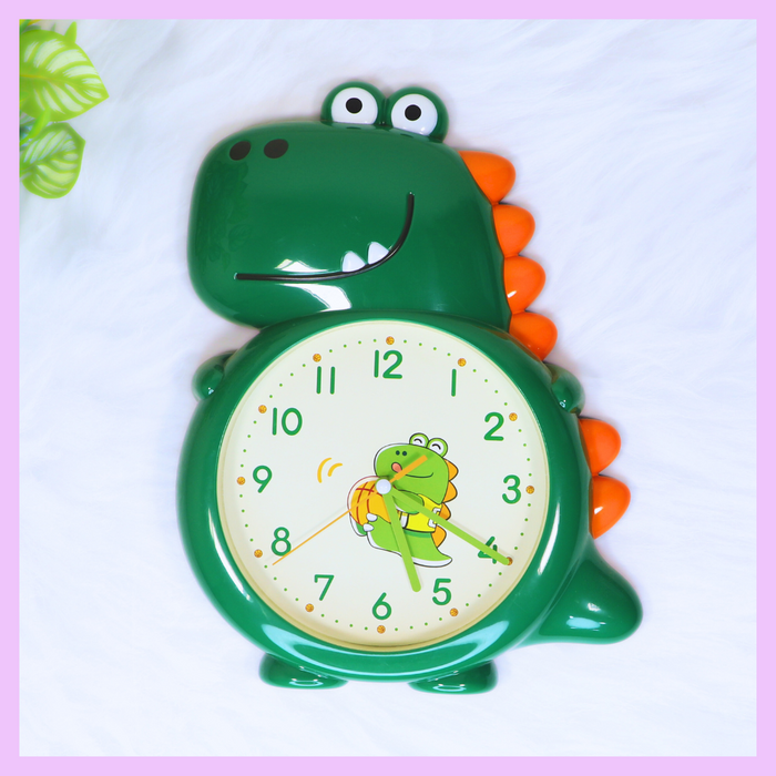 Dinosaur-themed wall clock