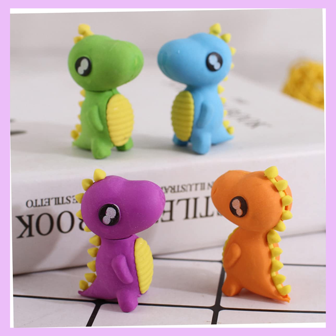 3D dinosaur eraser