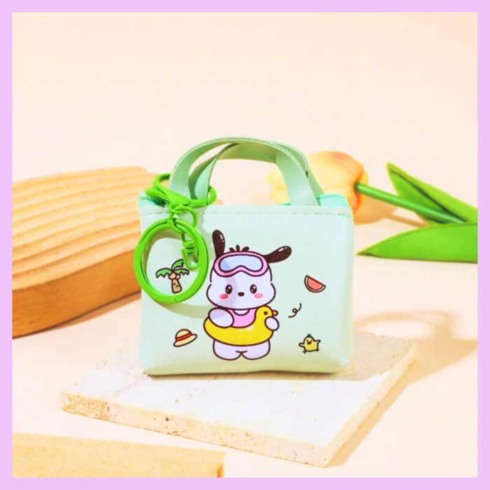 Pochacco Sanrio purse keychain