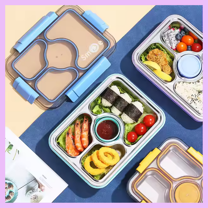 Four compartment lunch box alternate view