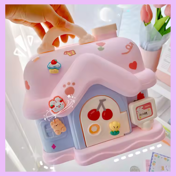 Hut shaped piggy bank - alternate view