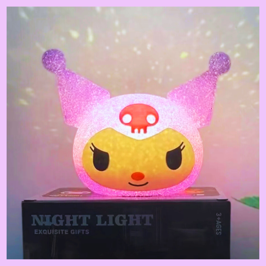 Kuromi glitter night light