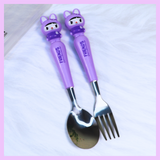 Rabbit theme Cutlery Set  for Kids (Spoon and Fork)