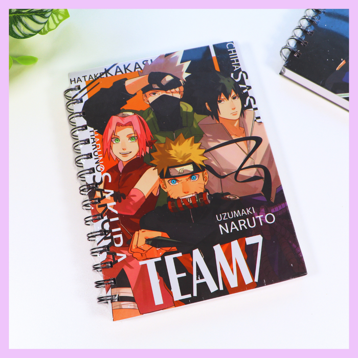 Team 7 anime-themed diary