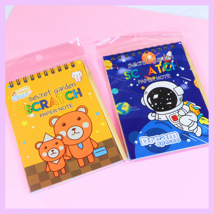 Scratch pads for kids drawing and creative activities