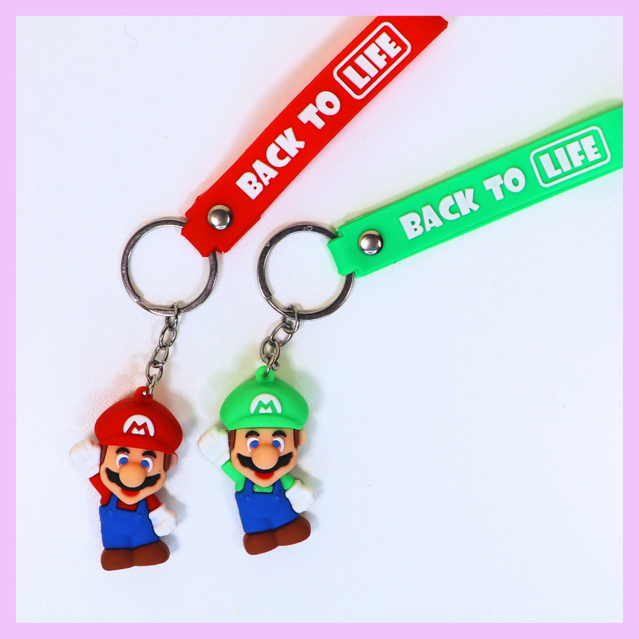 Mario character keychain for bags and accessories