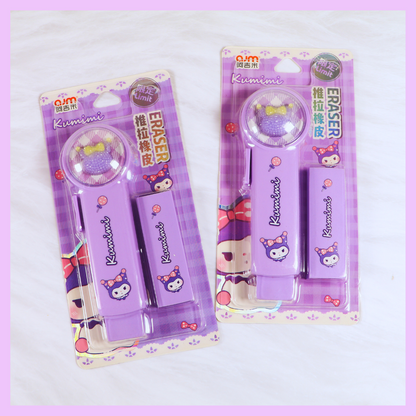 Kuromi Push Eraser with 1 refill