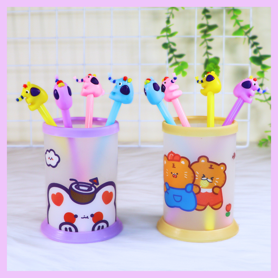 Kawaii DIY pen stand craft kit for kids and stationery