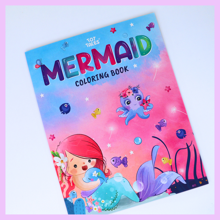 Mermaid colouring book for kids