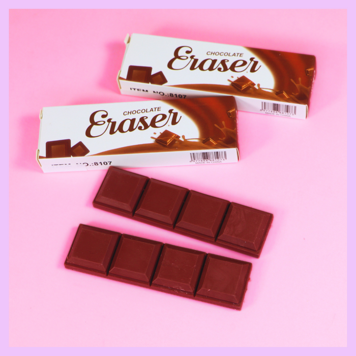 Chocolate themed eraser design