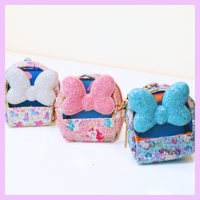 Glitter unicorn keychain