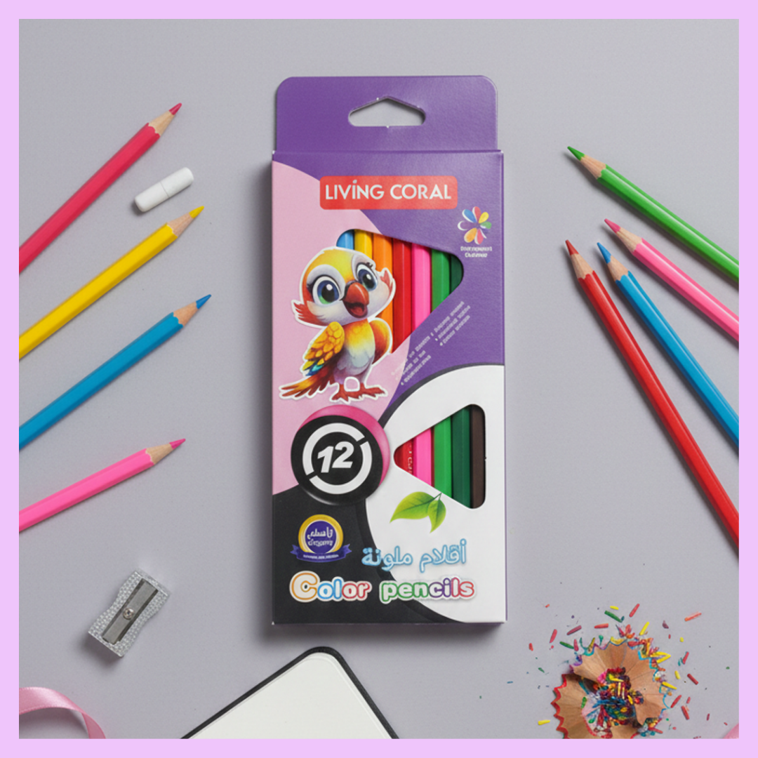 Erasable Color Pencil - Bird Theme - 12 shades