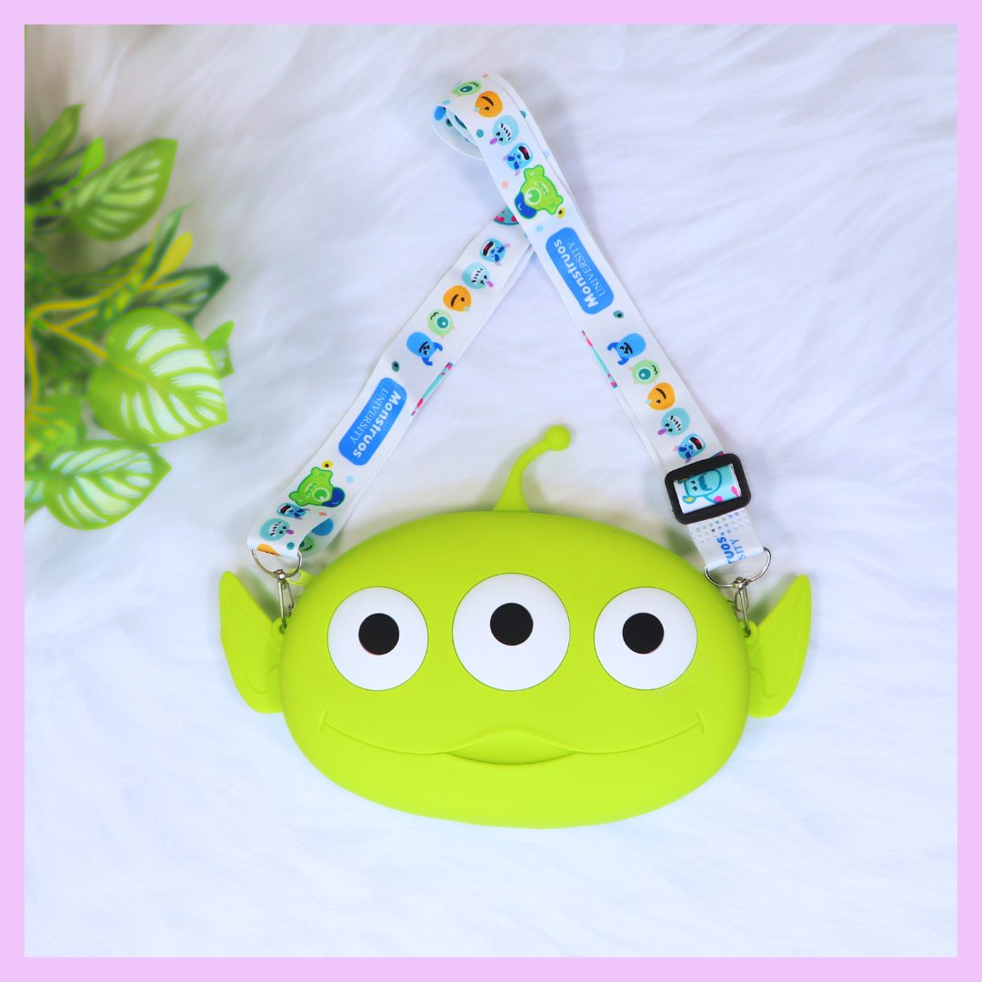Toy Story Alien silicone sling bag for kids