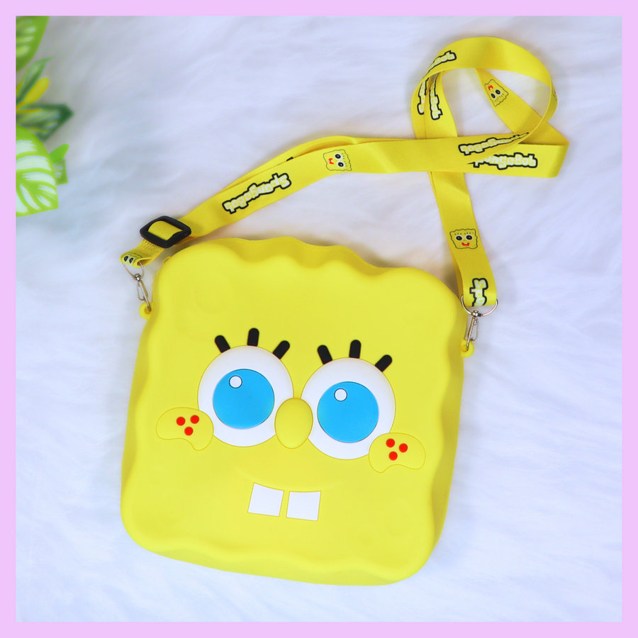 SpongeBob silicone sling bag for kids