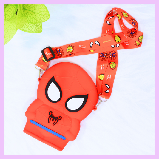 Silicone Sling Bag for Kids - Spiderman
