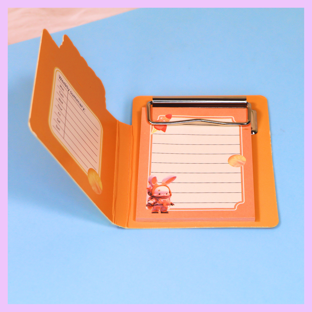 Space theme diary with pad - alternate view