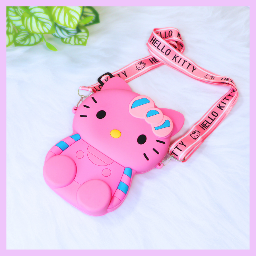 Hello Kitty silicone sling bag for kids