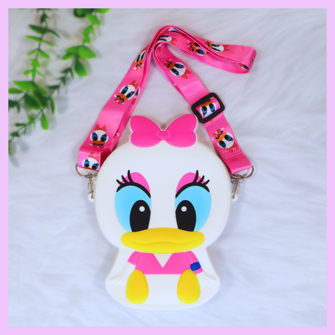 Daisy Duck silicone sling bag for kids - main view