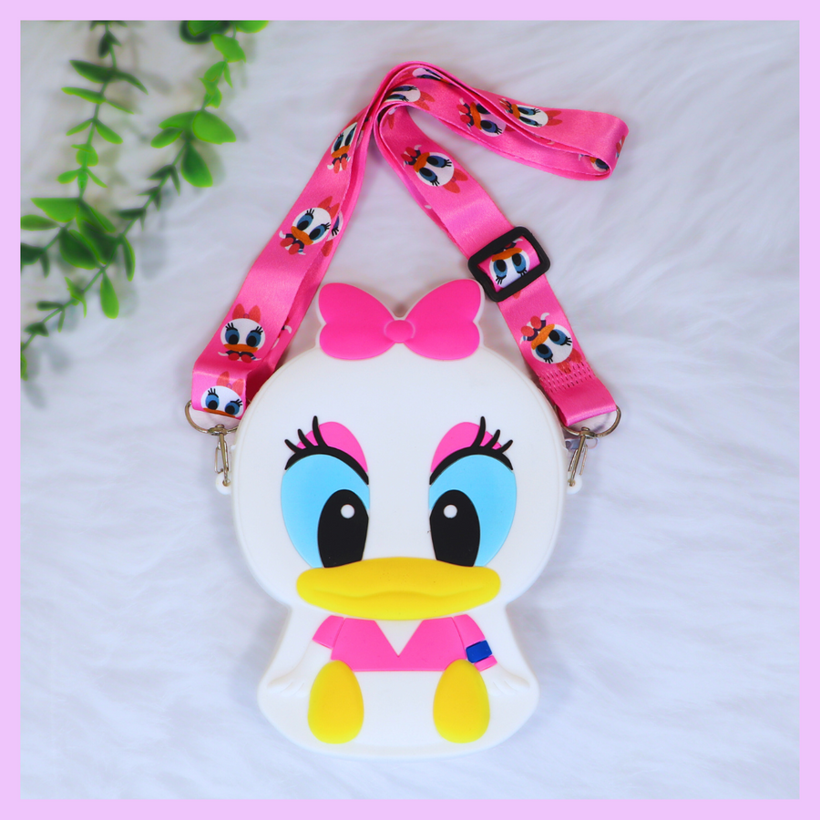 Daisy Duck silicone sling bag for kids - main view