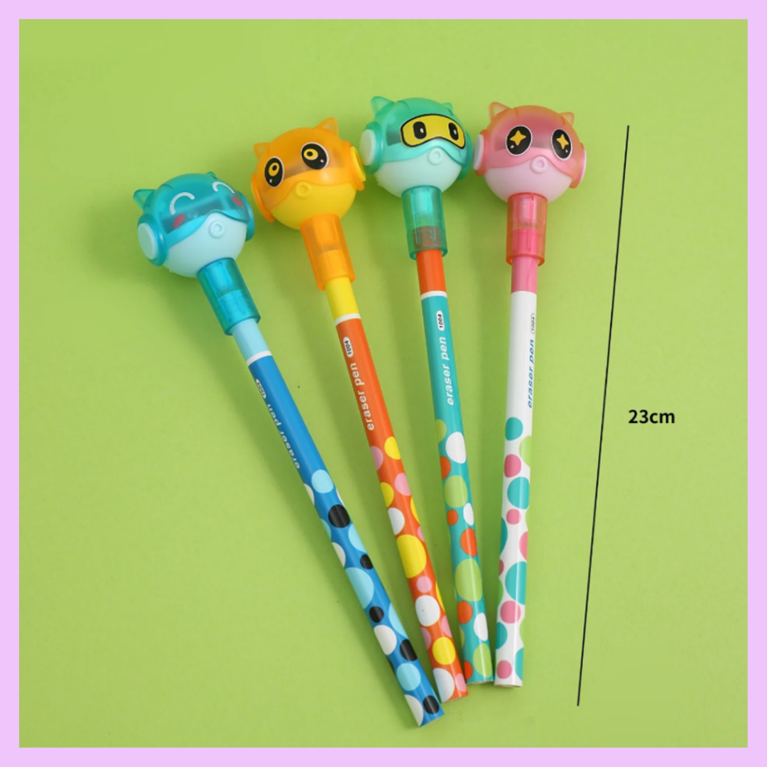 Eraser Pencil with Sharpener