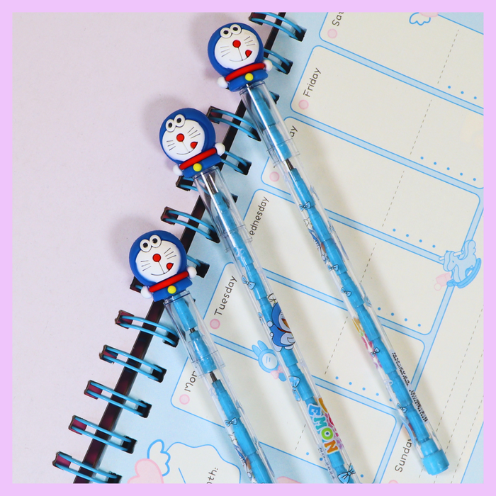 Doremon push pencil stationery accessory