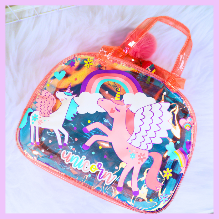 Large holographic bag side view