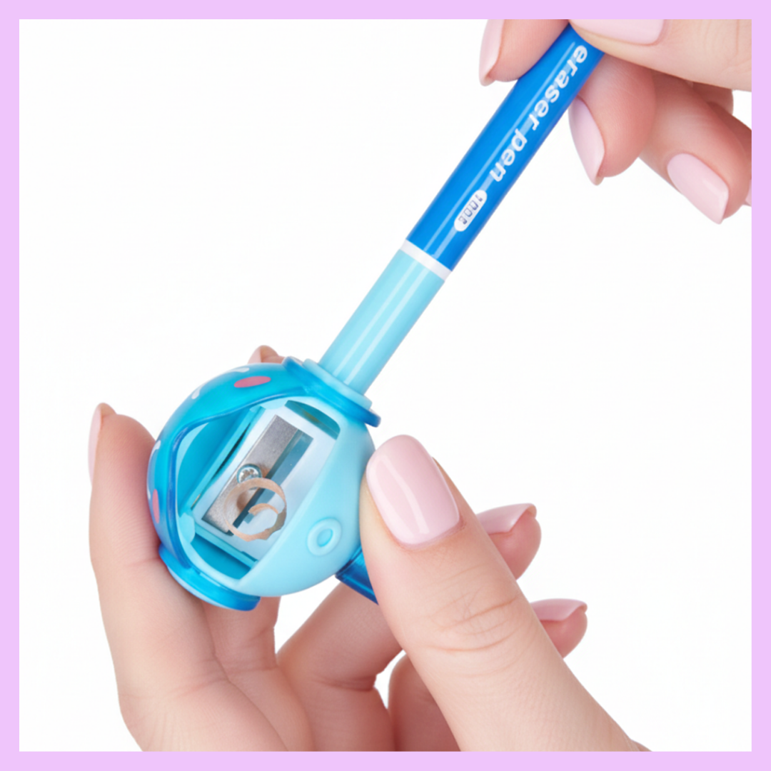 Eraser Pencil with Sharpener